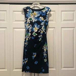 LAUREN RALPH LAUREN classic floral capped sleeve dress